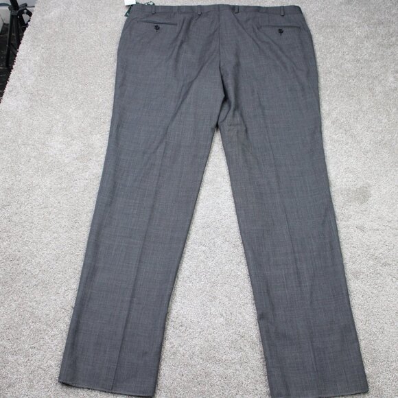 LAUREN Ralph Lauren Suit Separate Pants NWT Mens 46 Gray Ultraflex Wool Unhemmed - Picture 8 of 16